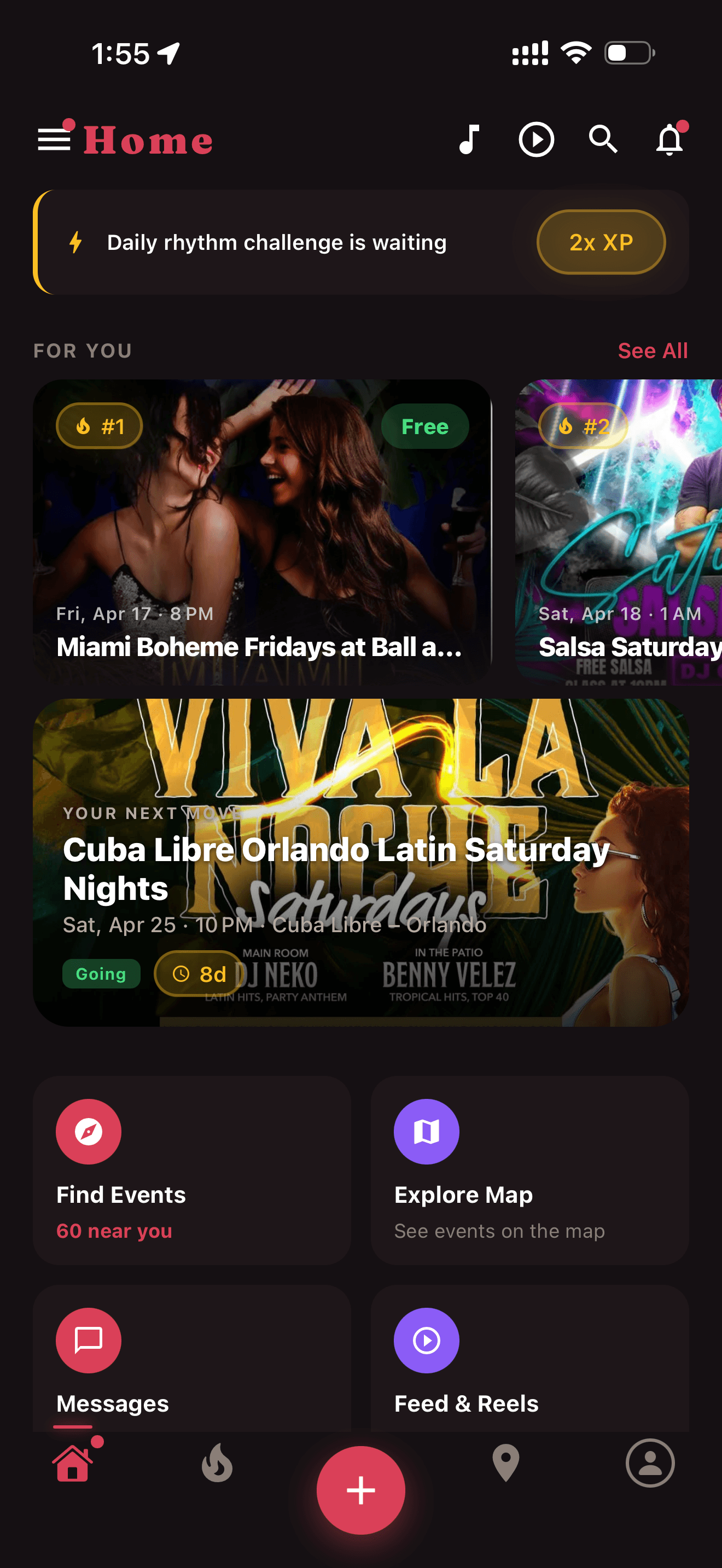 Bailar rhythm game — train timing on real Latin tracks