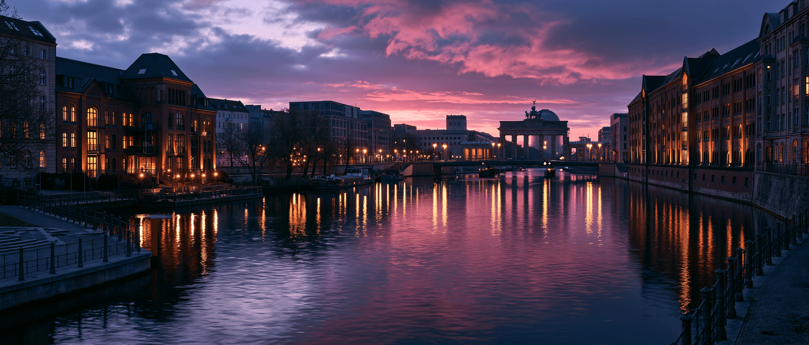 Berlin Latin dance scene at twilight