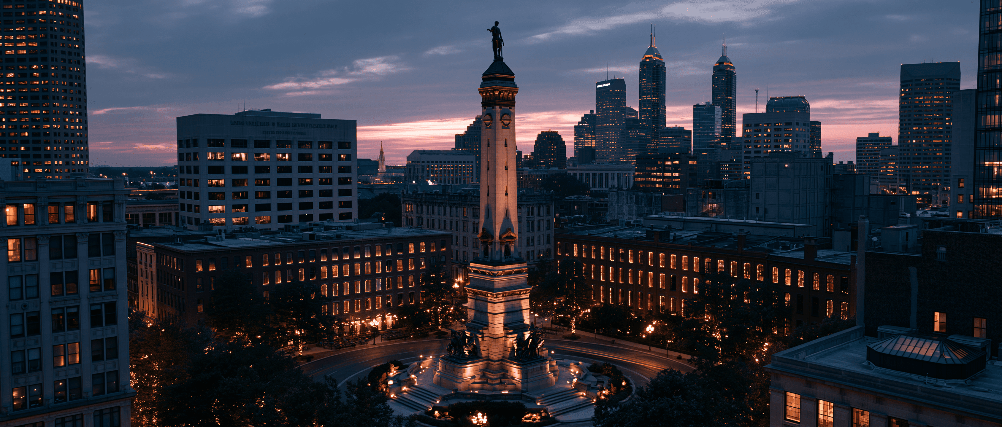 Indianapolis Latin dance scene at twilight