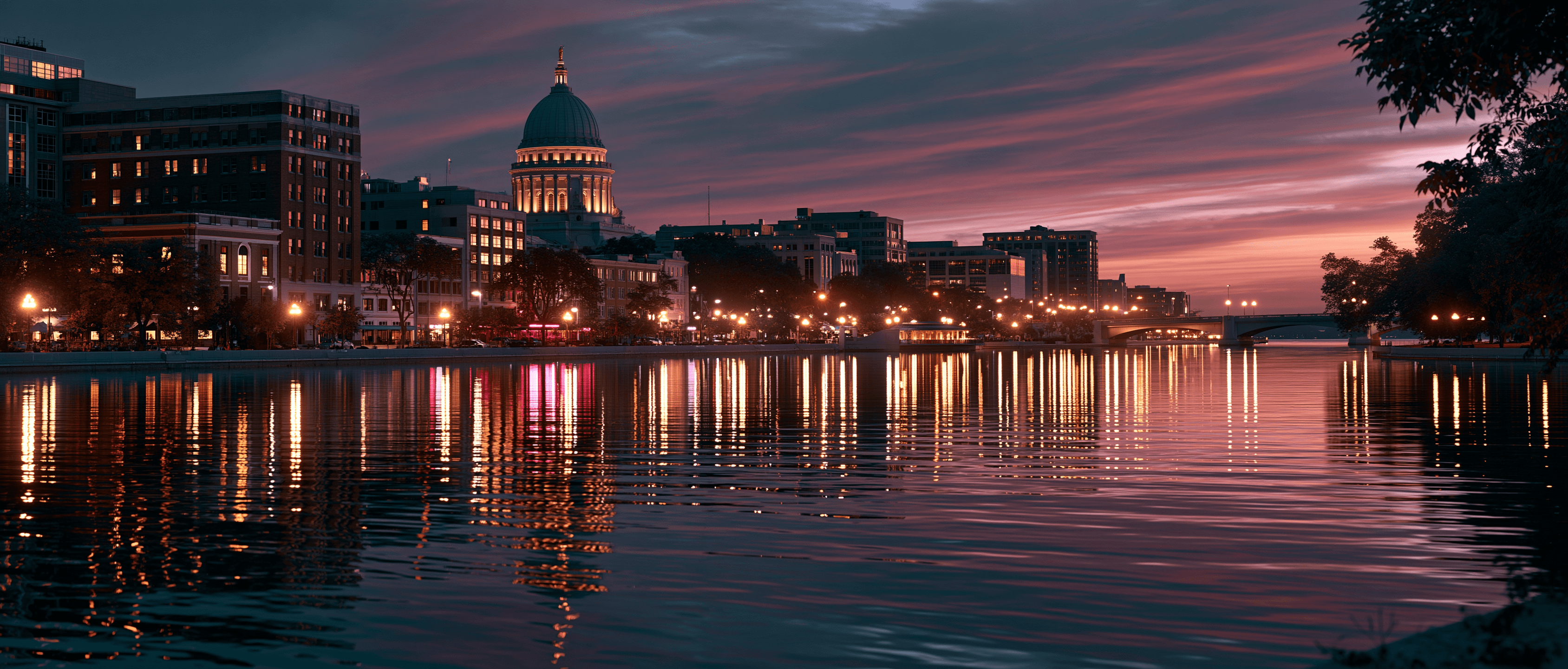 Madison Latin dance scene at twilight