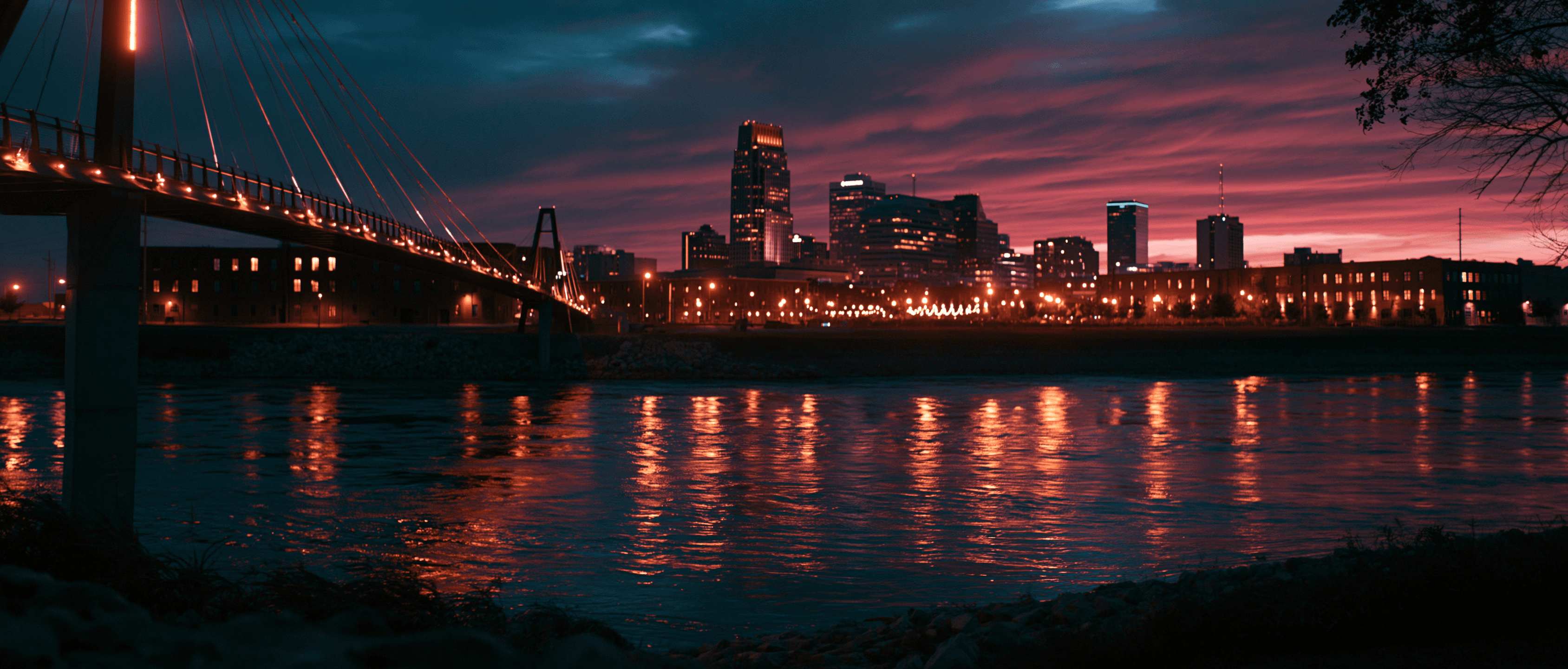 Omaha Latin dance scene at twilight