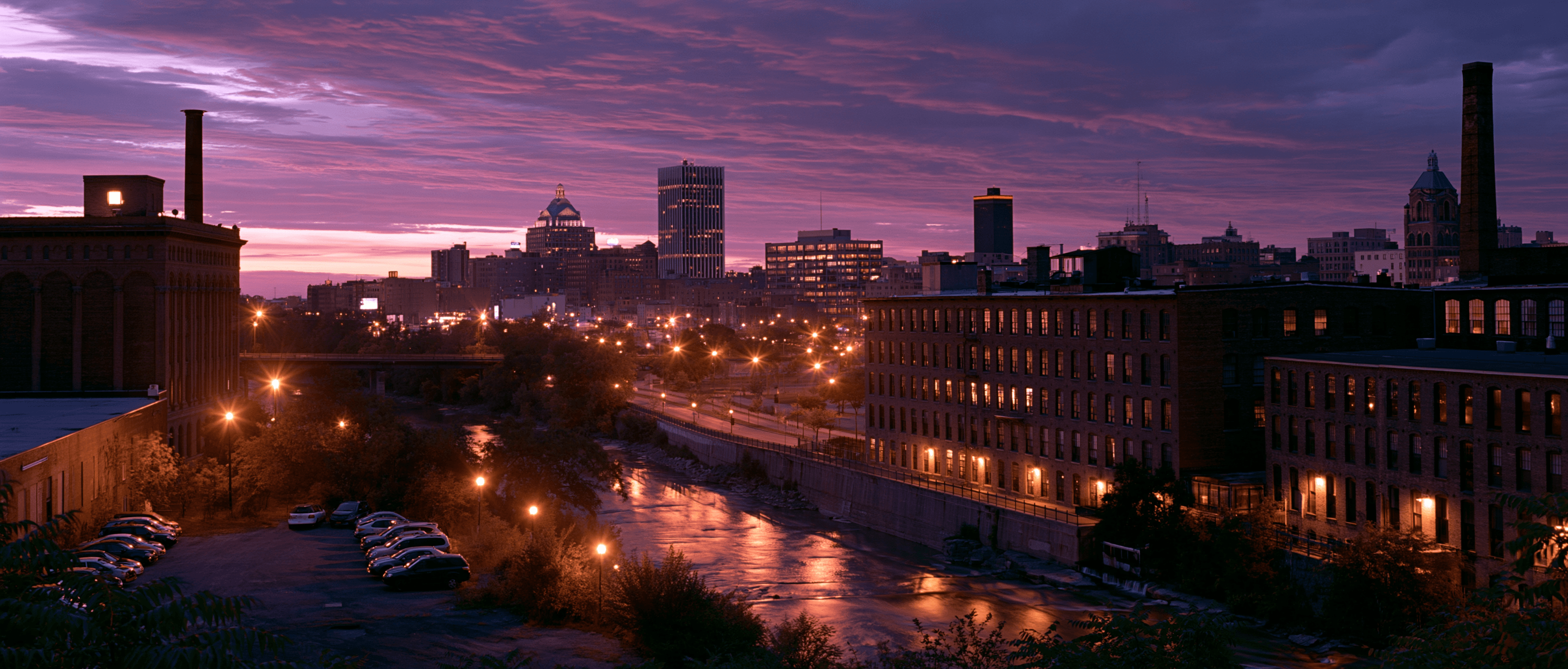 Rochester Latin dance scene at twilight
