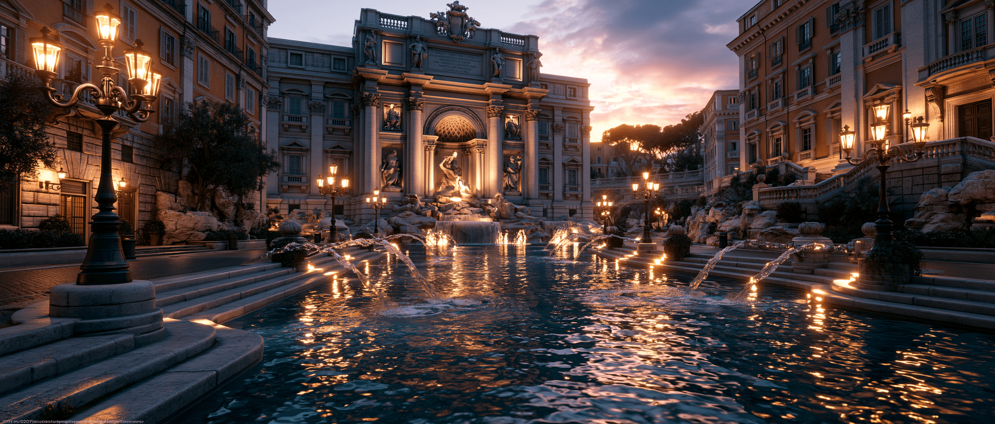Rome Latin dance scene at twilight