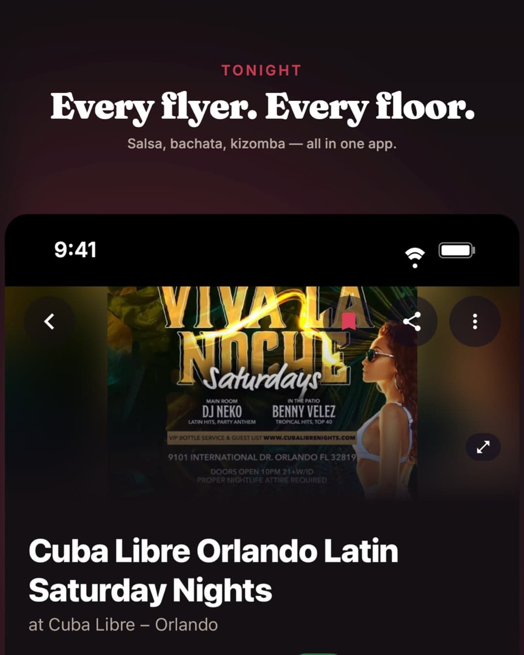 Bailar app — Aparta la fecha