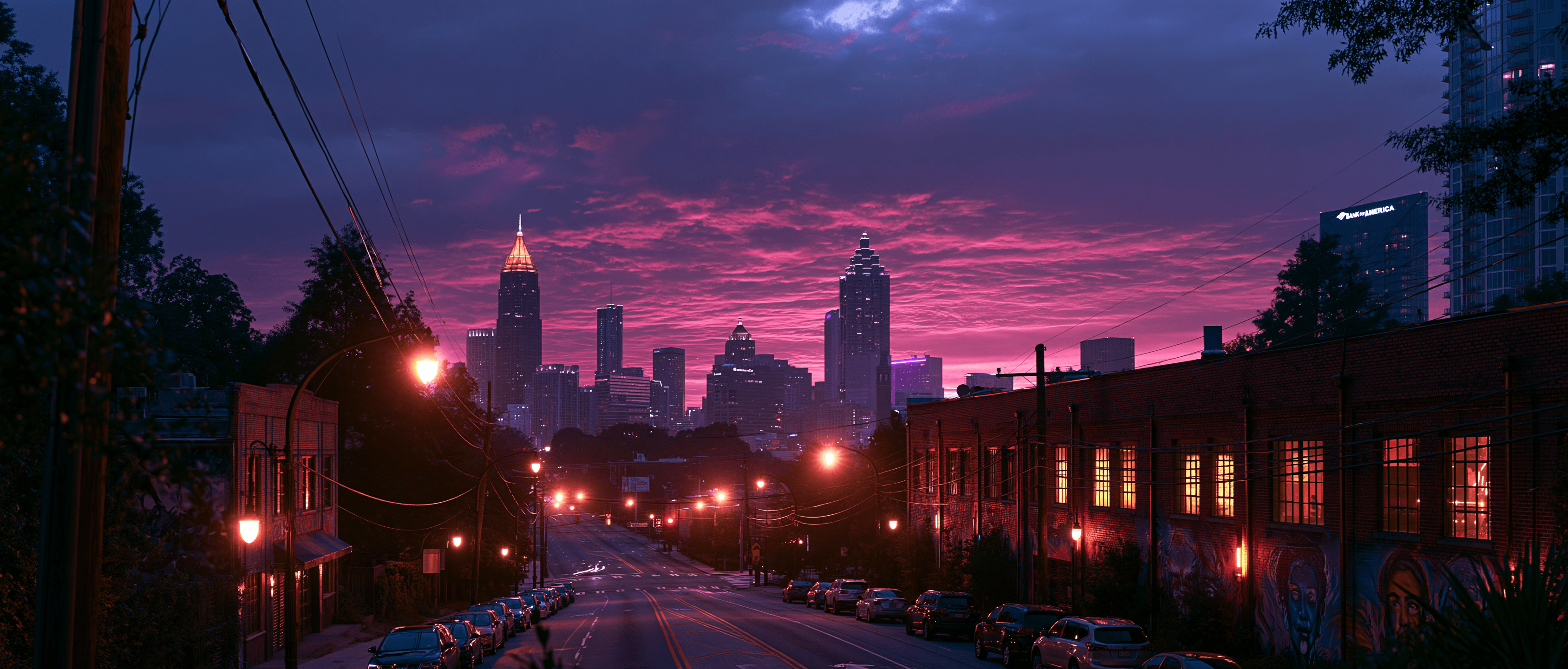 Atlanta Latin dance scene at twilight