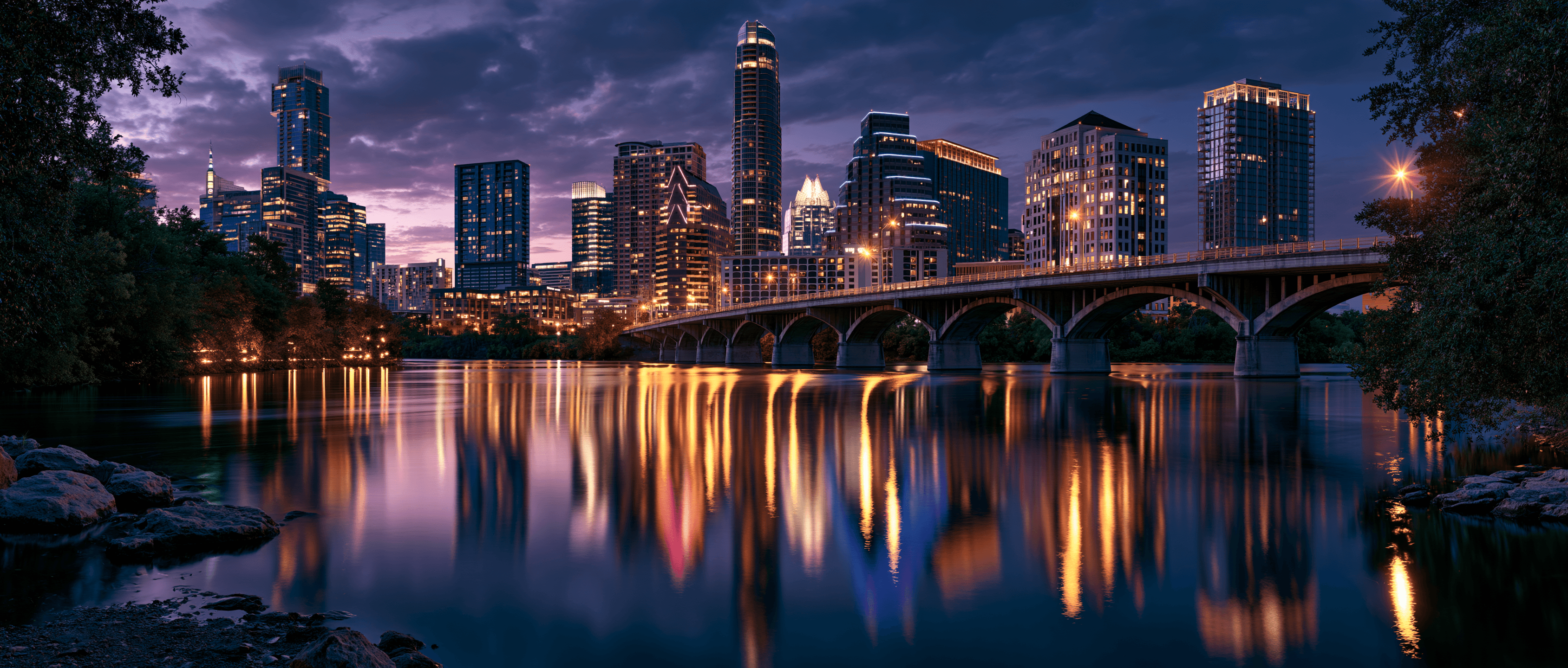 Austin Latin dance scene at twilight