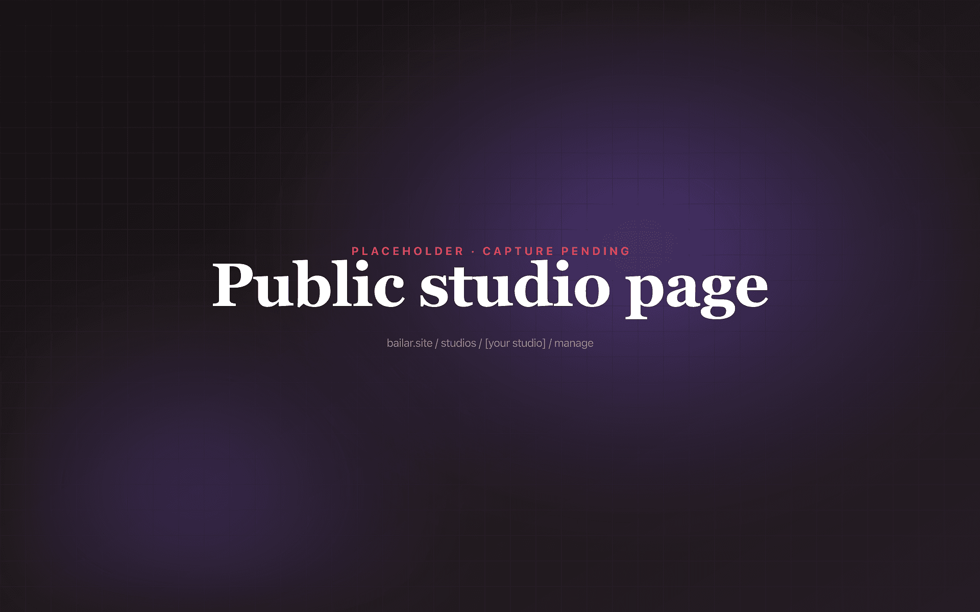 Public studio page on bailar.site showing photos, schedule, reviews, and upcoming events